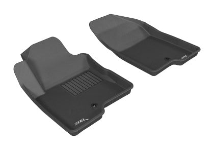 3D MAXpider 2007-2017 Jeep Compass/Patriot Kagu 1st & 2nd Row Floormats - Black