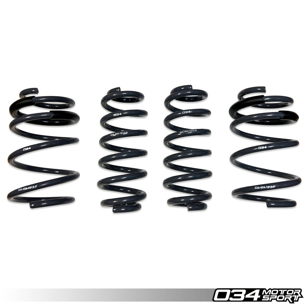 034Motorsport Dynamic+ Lowering Springs for 8V Audi A3/S3 (Non-Magride)