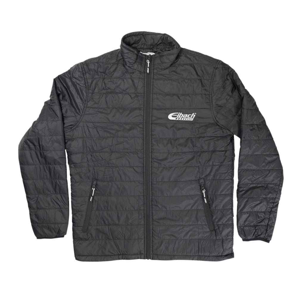 Eibach Black Puffer Jacket - White Chest Logo