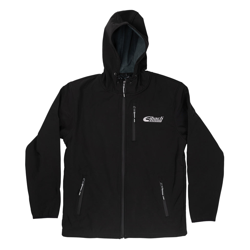 Eibach Black Softshell Jacket - White Chest Logo