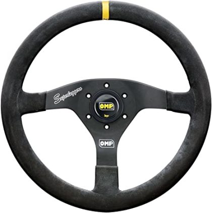 OMP Velocita Superleggero Suede Leather 350mm Steering Wheel - Black
