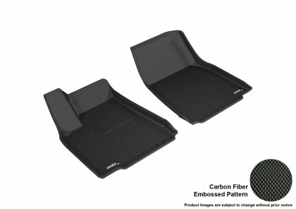 Tapis de sol 3D MAXpider Kagu pour Tesla Model X 6 places avec console centrale (2016-2018) - Noirs