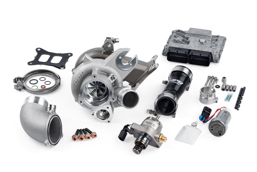 Système de turbocompresseur de remplacement direct APR DTR6054 avec pompe à carburant basse pression et haute pression.
 (Transmission EA888.3 2.0T)