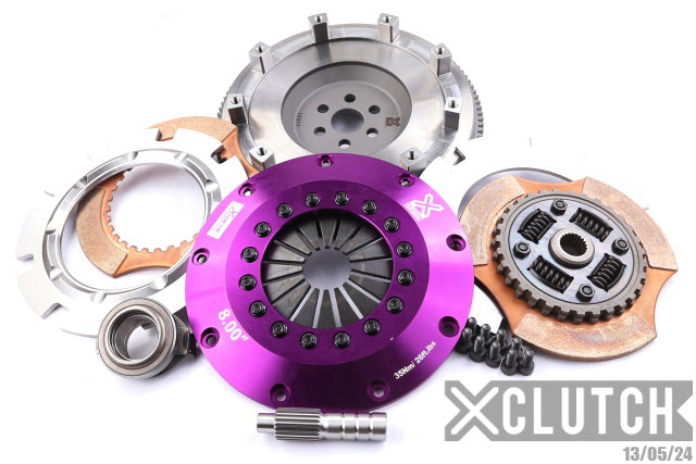XClutch Stage 5 - 8.0" Twin Disc Sprung Ceramic Clutch Kit - Mazda 323 (1993)