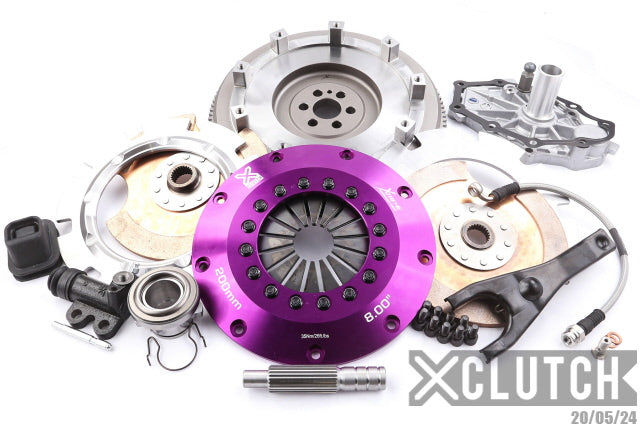 XClutch Stage 5 - 8.0" Twin Disc Rigid Ceramic Clutch Kit - Nissan Skyline GT R (1989-95) / Nissan Pathfinder Se (2001)