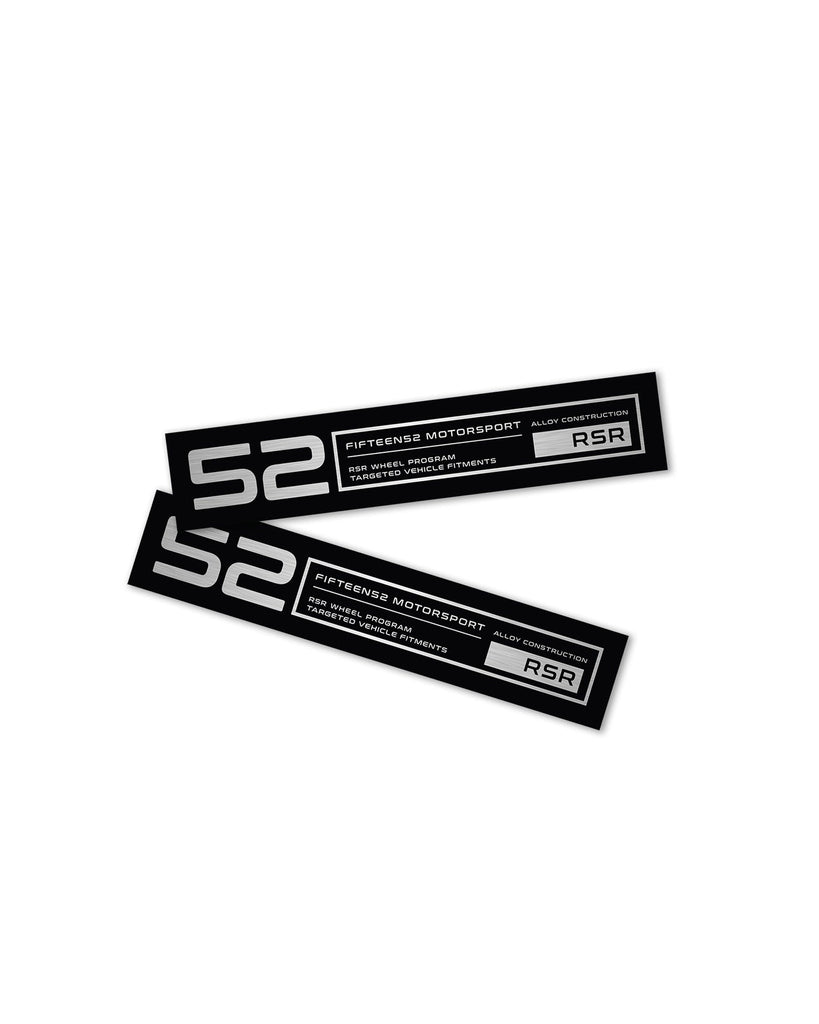 fifteen52 RSR Wheel Lip Decal Set - Black