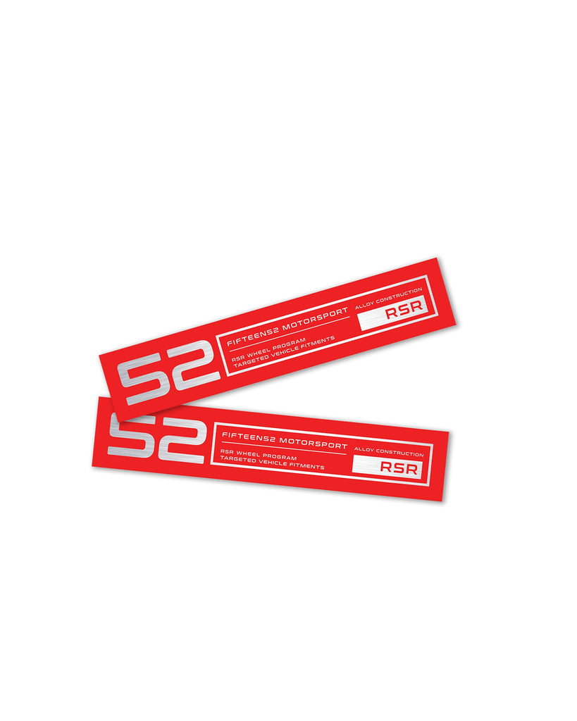 fifteen52 RSR Wheel Lip Decal Set - Red