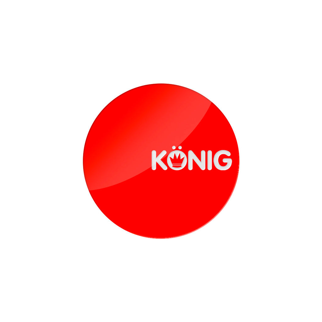 Konig Logoffbr - Konig Flow Formed Center Cap Sticker Red