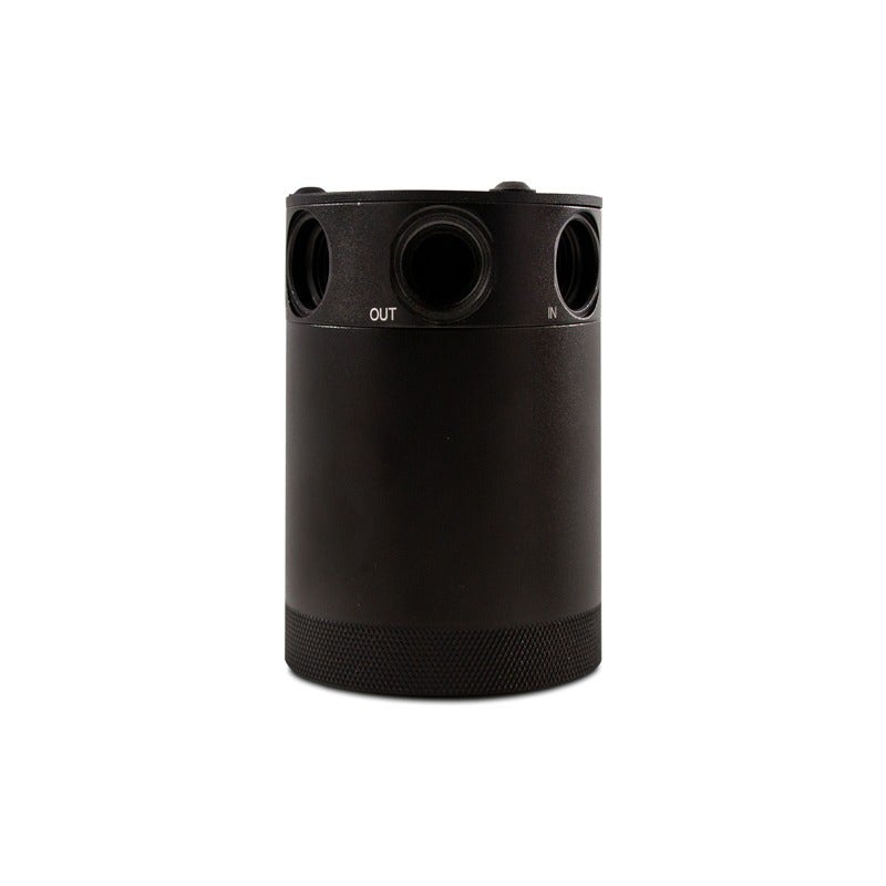 Mishimoto Baffled Oil Catch Can, Black, 3-Port, Compact