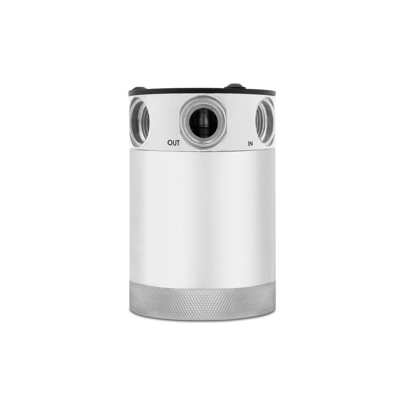 Mishimoto Baffled Oil Catch Can, Polished, 3-Port, Compact