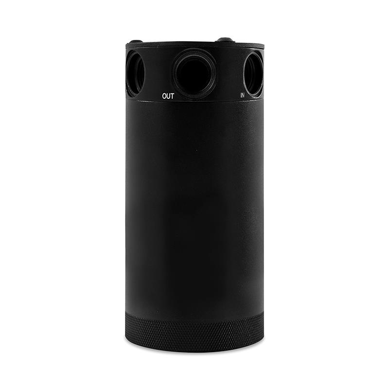 Mishimoto Baffled Oil Catch Can, Black, 3-Port, XL Compact