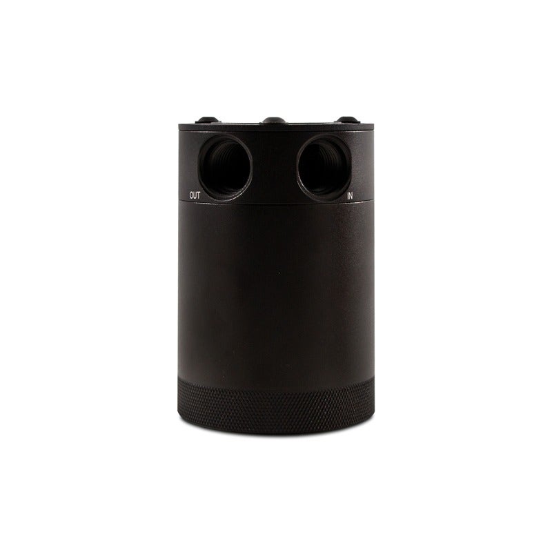 Mishimoto Baffled Oil Catch Can, Black, 2-Port, Compact