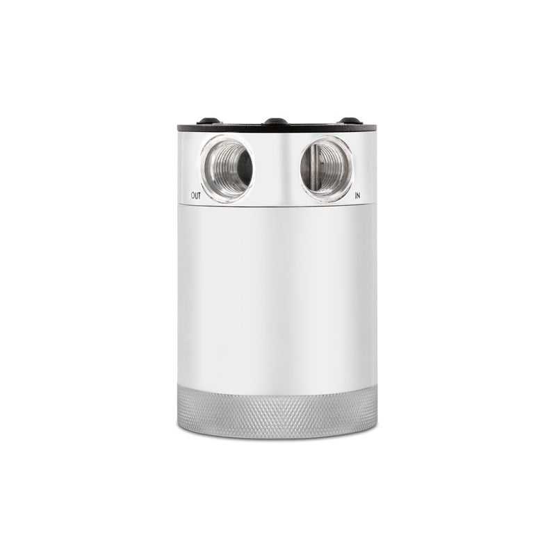 Mishimoto Baffled Oil Catch Can, Polished, 2-Port, Compact