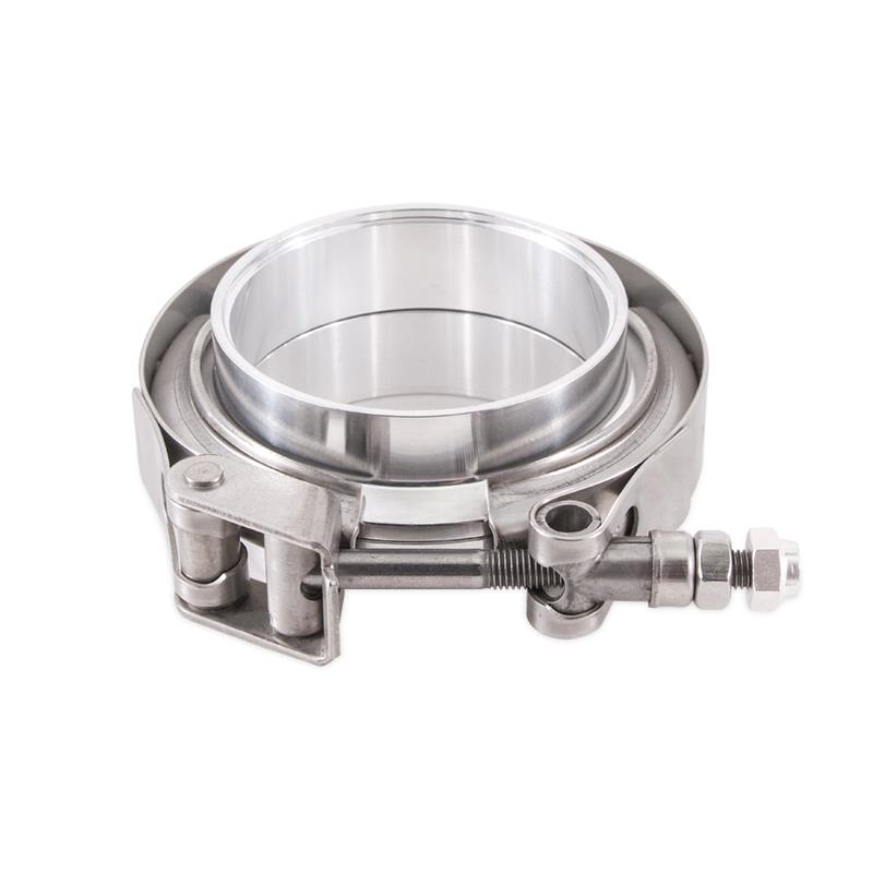 Mishimoto Aluminum V-Band Clamp w/Flanges, 4in (101.6mm)