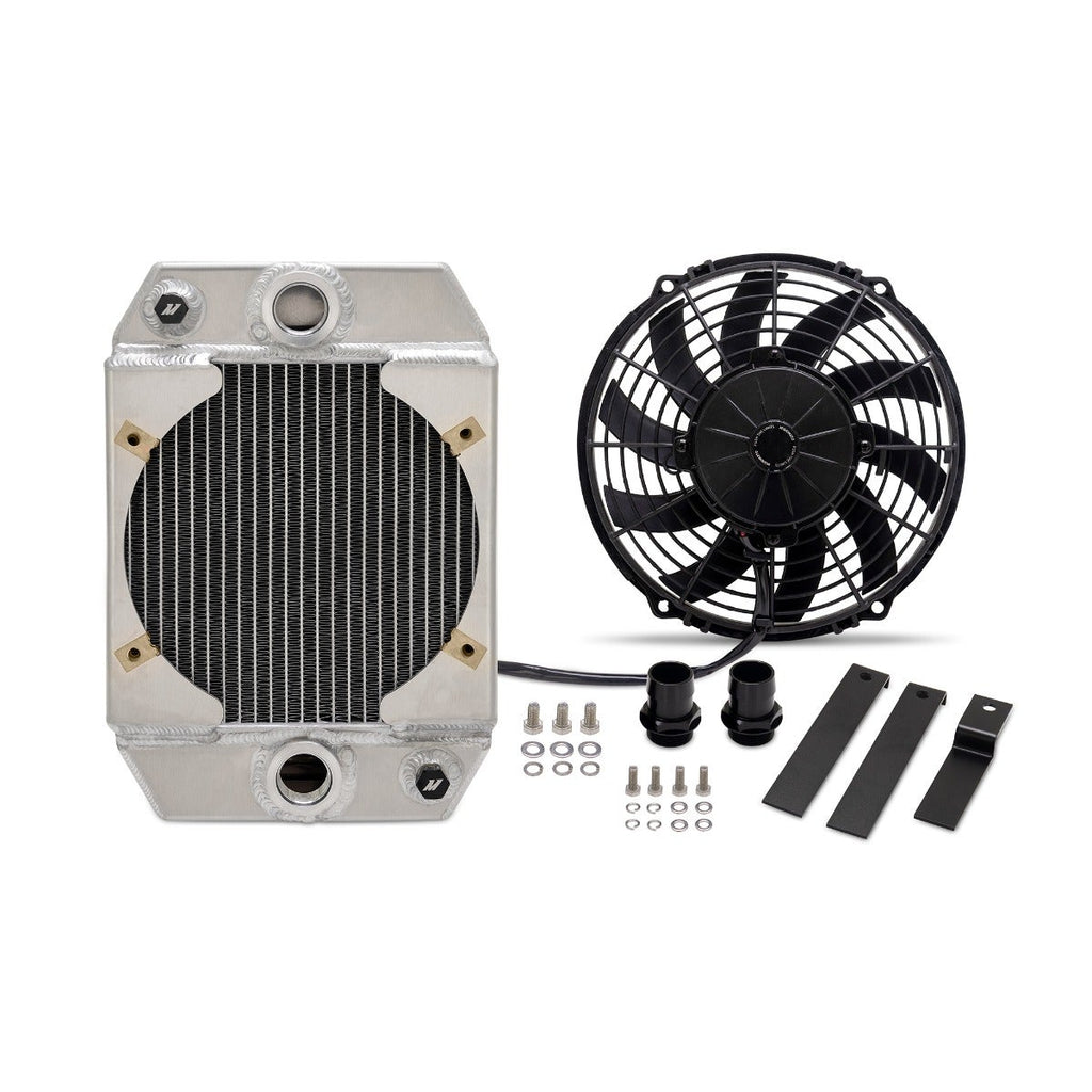 Mishimoto Universal 9in Drag Race Performance Aluminum Radiator, Natural