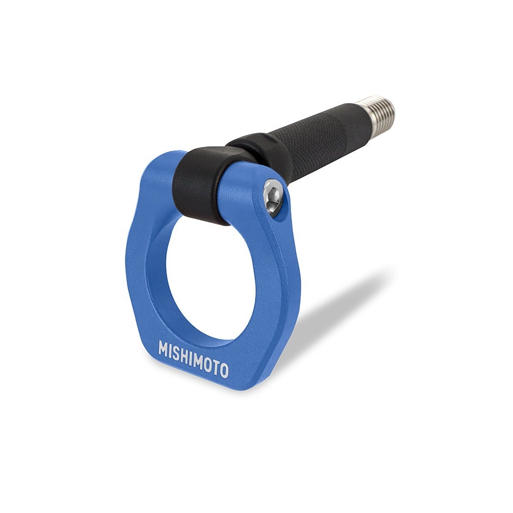 Mishimoto Racing Tow Hook, 91mm/BMW Style 20mm Thread, Blue