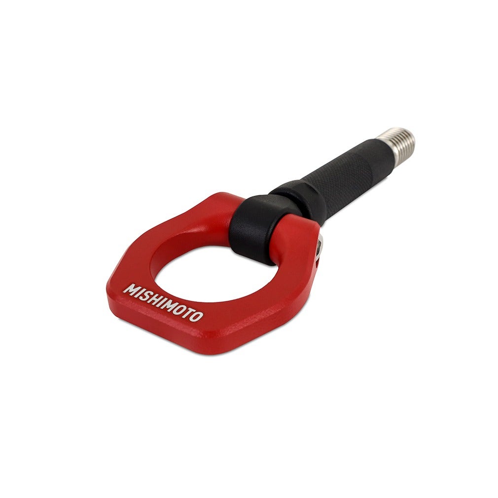 Mishimoto Racing Tow Hook, 91mm/BMW Style 20mm Thread, Red