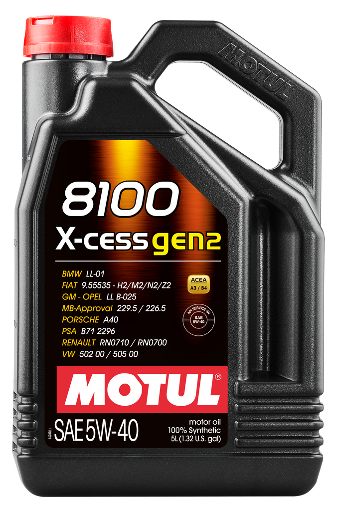 Motul 109776 8100 X-CESS GEN2 5W-40 5L