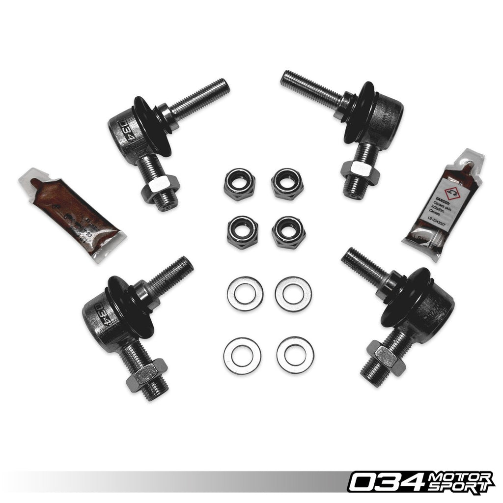 034Motorsport Rebuild Kit for Dynamic+ Billet Adjustable Rear Sway Bar End Link Kit for Mk5/6 VW GTI/GLI/R32/Jetta and 8P Audi A3
