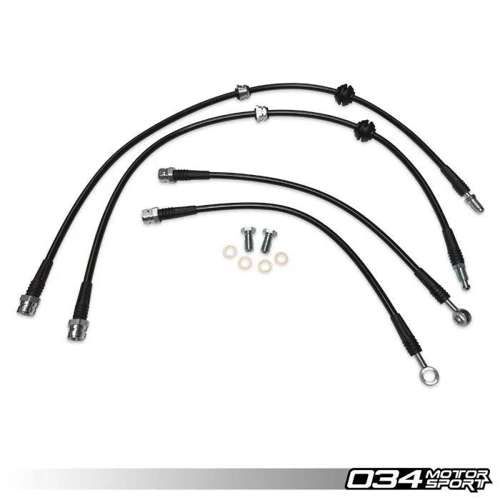 034Motorsport Stainless Steel Braided Brake Line Kit for Audi A5/S5