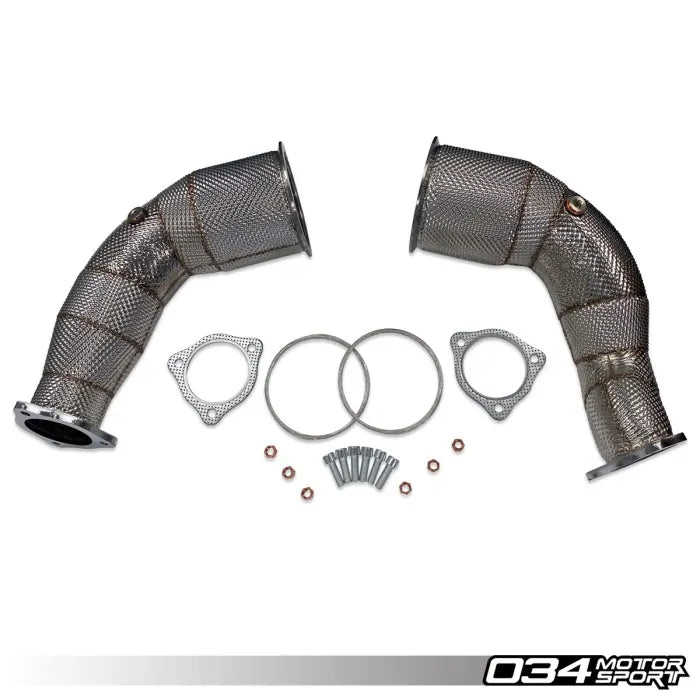 034Motorsport Stainless Steel Racing Catalyst Set - Audi RS5 (B9) - Eurosport Performance