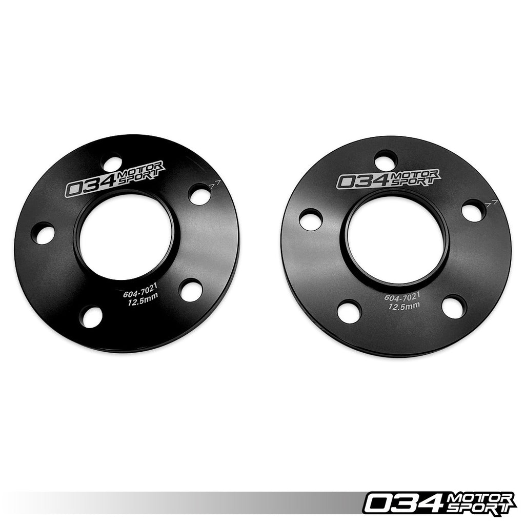 034Motorsport Wheel Spacer Pair, 12.5mm, Audi & BMW 5x112 with 66.6mm Center Bore