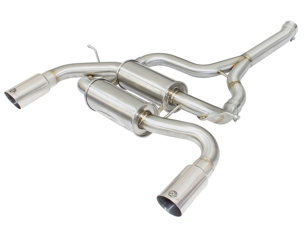 MACH Force-Xp 2-1/2in Stainless Steel Downpipe-Back Exhaust Sys w/Polished Tip - Eurosport Performance