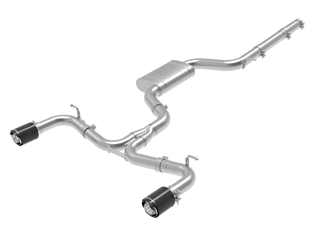 MACH Force-Xp 3 IN to 2-1/2 IN Stainless Steel Cat-Back Exhaust System Carbon - Eurosport Performance