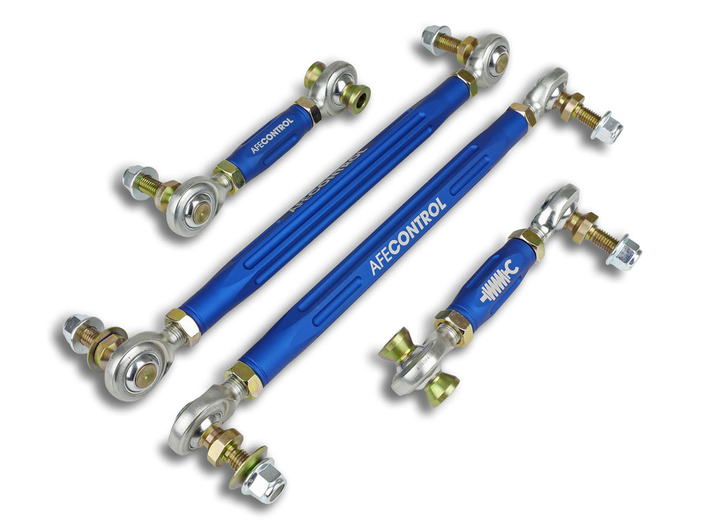 aFe Control Adjustable End Link Set Blue - Eurosport Performance