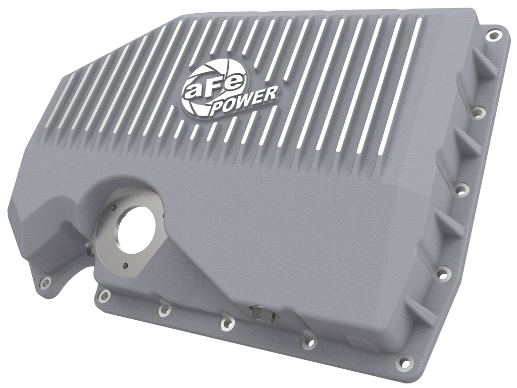aFe Power Street Series Engine Oil Pan Raw w/ Machined Fins - Eurosport Performance