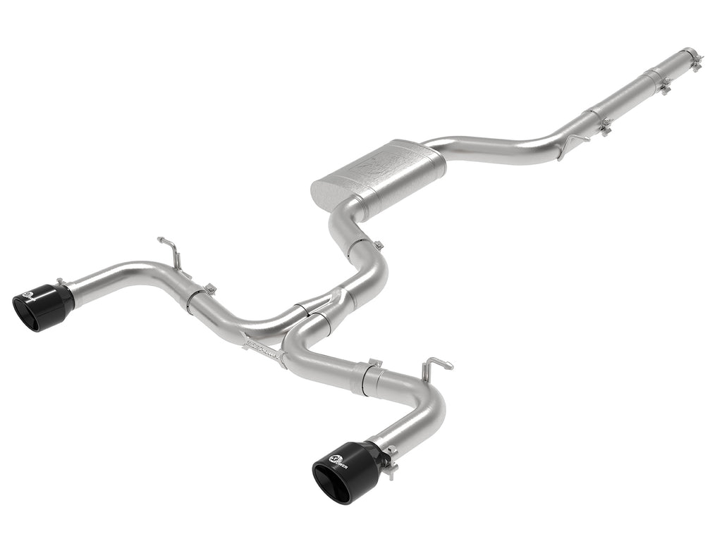 MACH Force-Xp 3 IN to 2-1/2 IN Stainless Steel Cat-Back Exhaust System Black - Eurosport Performance