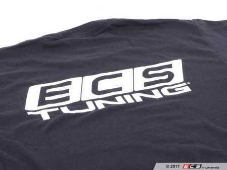 ECS Tuning Black With White ECS Short Sleeve T-Shirt