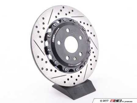 ECS Tuning Rear Right Drilled And Slotted Two-Piece Rotor (320mmx10mm) - Eurosport Performance