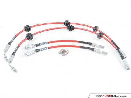 ECS Tuning Front & Rear Exact-Fit Stainless Steel Brake Lines - Kit - Eurosport Performance