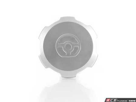 ECS Tuning Billet Power Steering Fluid Reservoir Cap - Clear Anodized