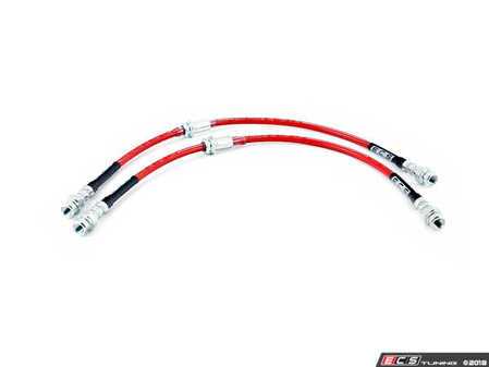 ECS Tuning Exact-Fit Stainless Steel Brake Lines - Front - Eurosport Performance