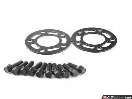 Turner Motorsports Black Wheel Spacer & Bolt Kit - 5mm - Eurosport Performance