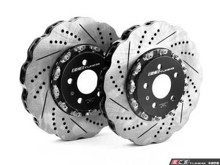 ECS Tuning Front 2-Piece Scalloped Brake Rotors - Pair (350x34) - Eurosport Performance