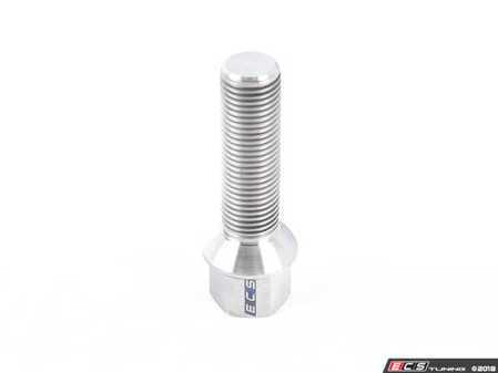 ECS Tuning Titanium Ball Seat Wheel Bolt - 14x1.5x45mm - Priced Each - Eurosport Performance