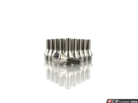 ECS Tuning Titanium Conical Seat Wheel Bolt - 14x1.25x27mm - Set Of 20 - Eurosport Performance