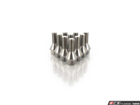 ECS Tuning Titanium Conical Seat Wheel Bolt - 12x1.5x26mm - Set Of 10