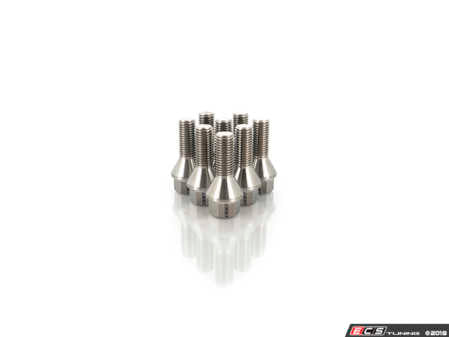 ECS Tuning Titanium Conical Seat Wheel Bolt - 12x1.5x26mm - Set Of 8 - Eurosport Performance