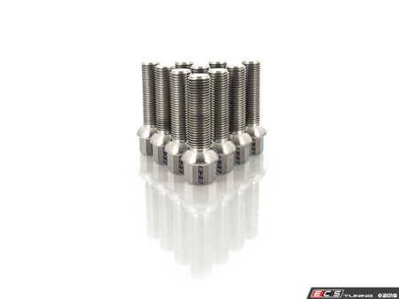 ECS Tuning Titanium Ball Seat Wheel Bolt - 14x1.5x45mm - Set Of 10