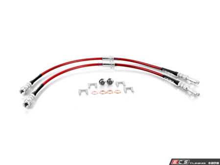 ECS Tuning Exact-Fit Stainless Steel Brake Lines - Front