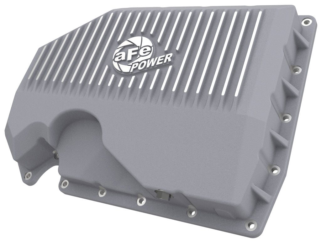 aFe Power Street Series Engine Oil Pan Raw w/ Machined Fins - Eurosport Performance