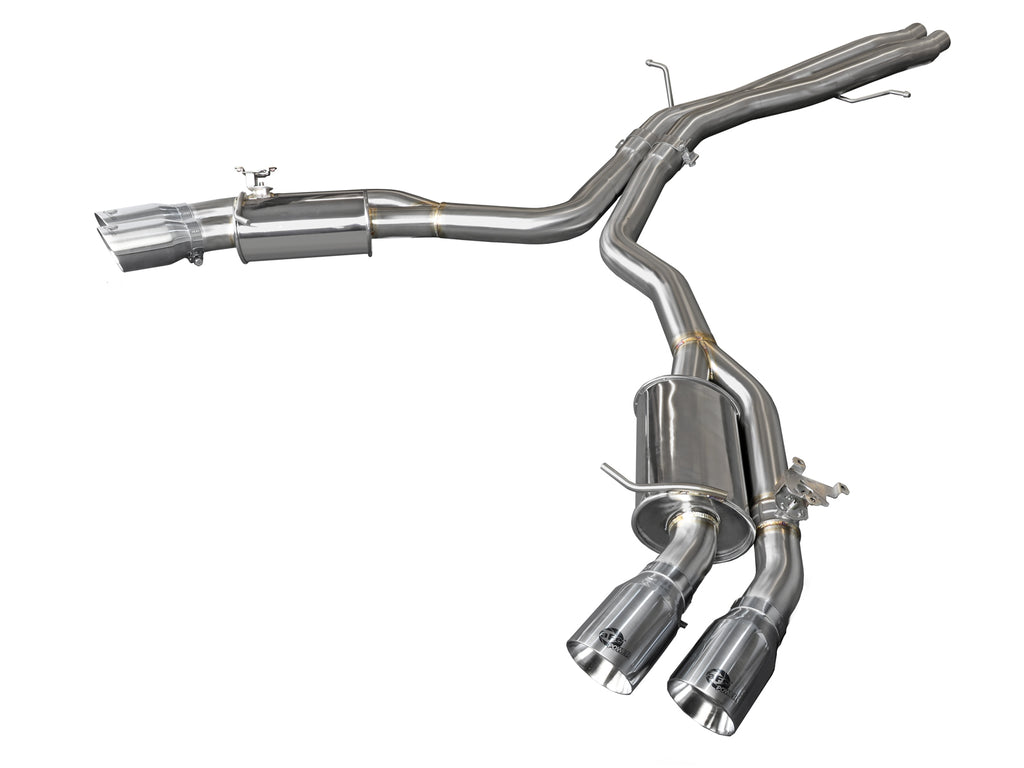 MACH Force-Xp 3 IN to 2-1/2 IN Stainless Steel Cat-Back Exhaust System Polished - Eurosport Performance