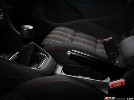 ECS Tuning Billet Aluminum Parking Brake Handle - Black Anodized - Eurosport Performance