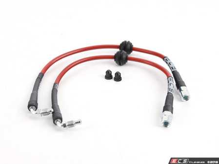 ECS Tuning Front Stainless Steel Brake Lines - Eurosport Performance