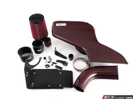 ECS Tuning Kohlefaser Luft-Technik Intake System - Red Carbon/Kevlar - Audi B8 S4/S5 3.0T - Eurosport Performance