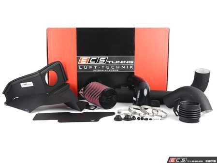 ECS TuningLuft-Technik Intake System - With Aluminum Heat Shield & Wrinkle Black Aluminum Tubes - Eurosport Performance